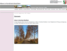 Tablet Screenshot of alleen.naturschutzinformationen-nrw.de