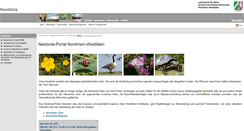 Desktop Screenshot of neobiota.naturschutzinformationen-nrw.de